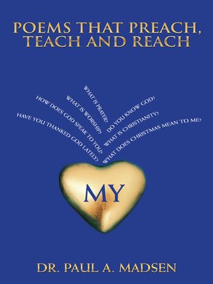 cover image of Poems That Preach, Teach and Reach